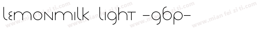 lemonmilk light -GBP字体转换
